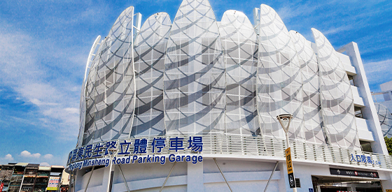 City Parking Lot Façade