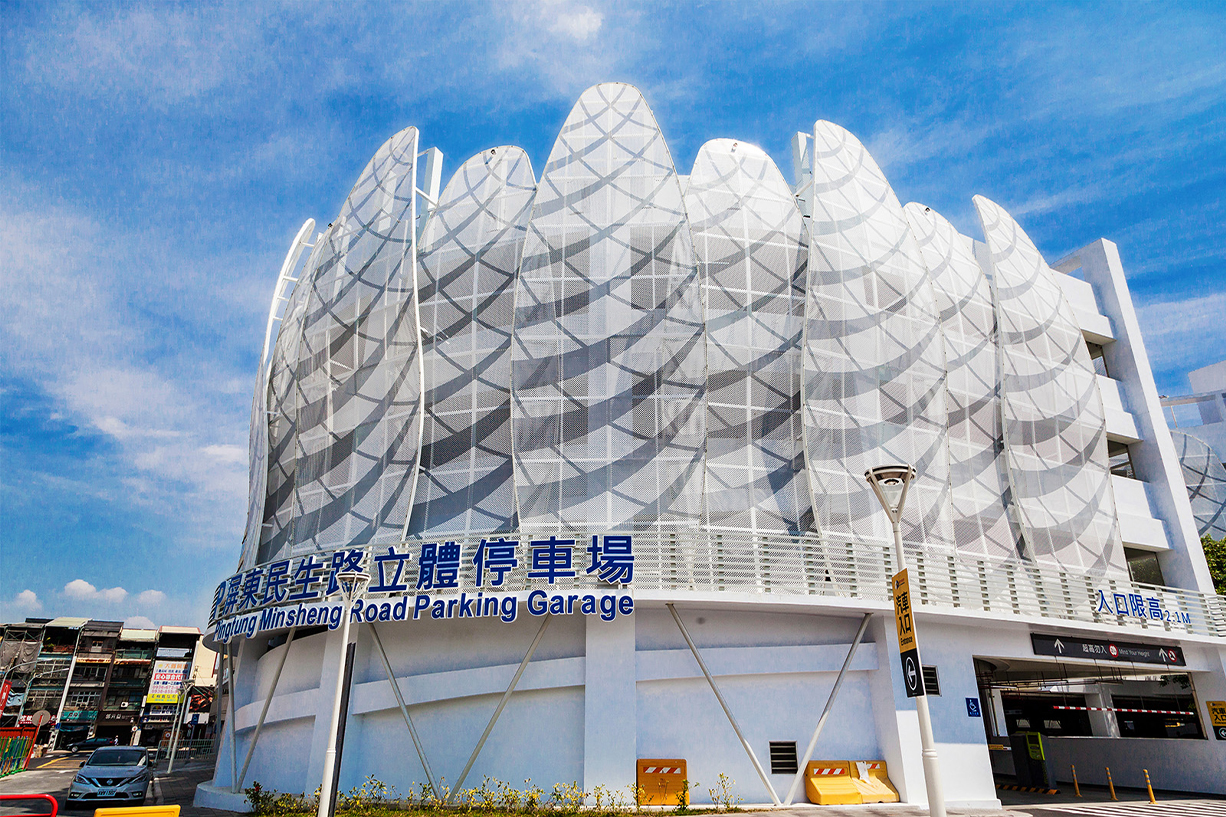 City Parking Lot Façade