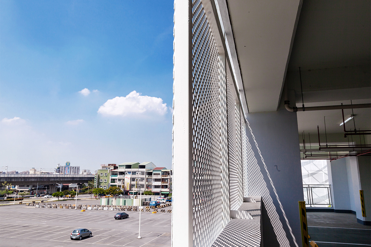 City Parking Lot Façade