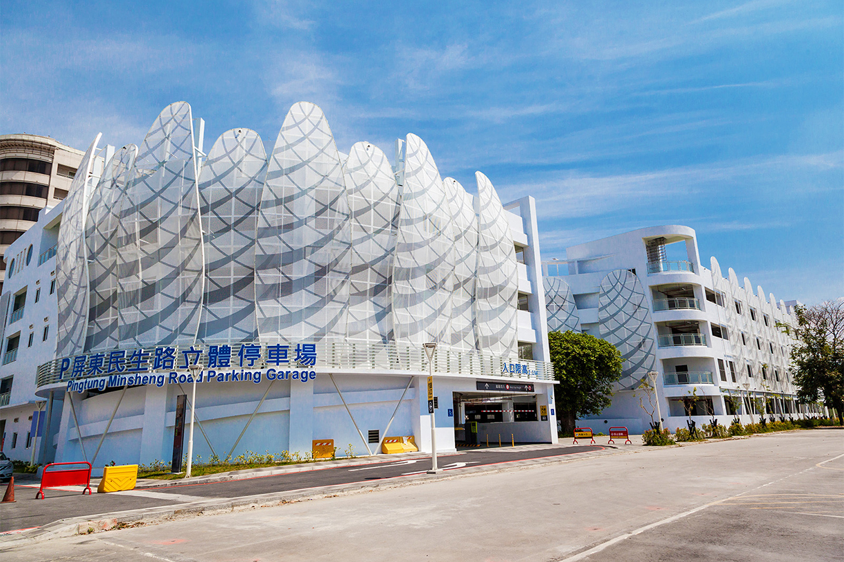 City Parking Lot Façade